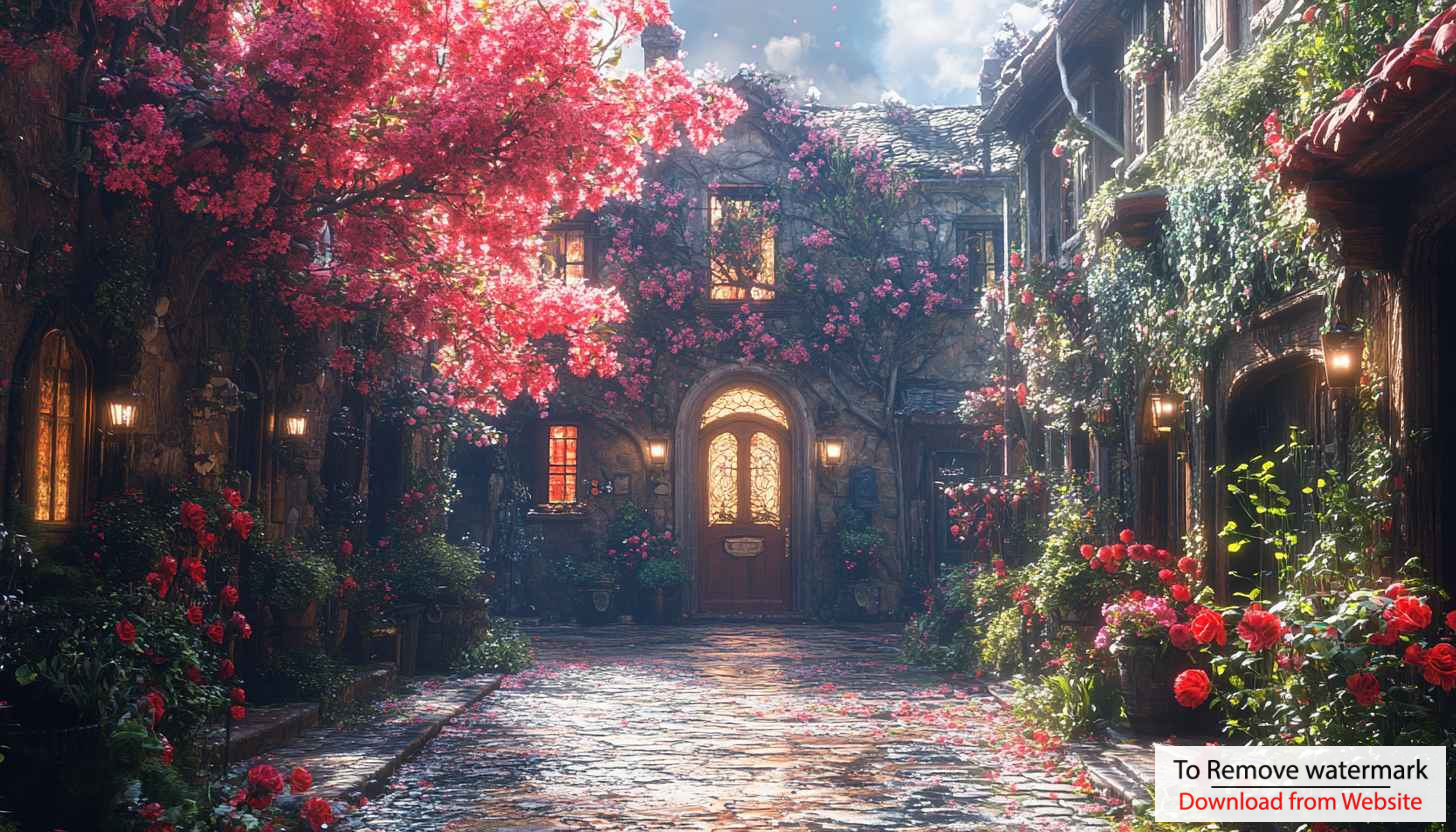Romantic Floral Cottagecore Wallpaper for Desktop Background and Mobile Romantic Floral Cottagecore Wallpaper for Desktop Background and Mobile