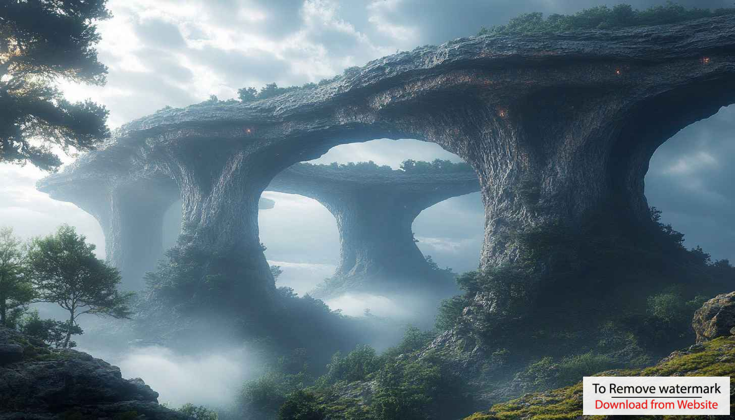 Mystical Arch Landscape 4K Desktop Background, Fantasy Forest Mobile Wallpaper Mystical Arch Landscape 4K Desktop Background, Fantasy Forest Mobile Wallpaper