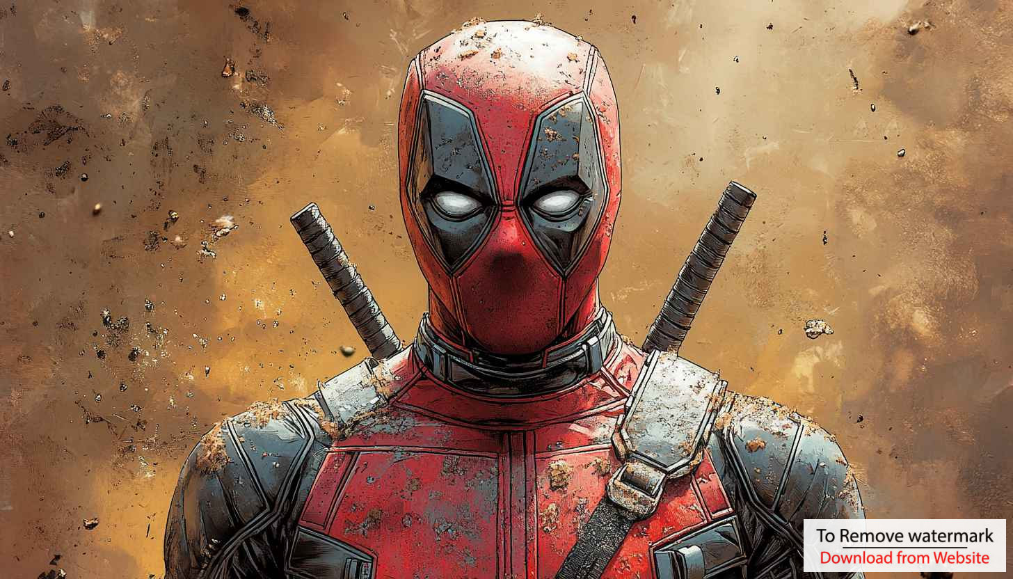 Deadpool Red Suit Superhero Wallpaper, Comic Art 4K Desktop Background Deadpool Red Suit Superhero Wallpaper, Comic Art 4K Desktop Background