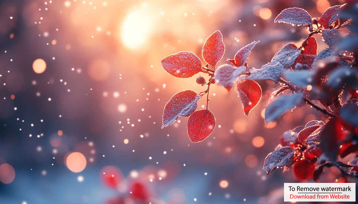 Winter Red Leaves Mobile Wallpaper Aesthetic Christmas Desktop Background Winter Red Leaves Mobile Wallpaper Aesthetic Christmas Desktop Background