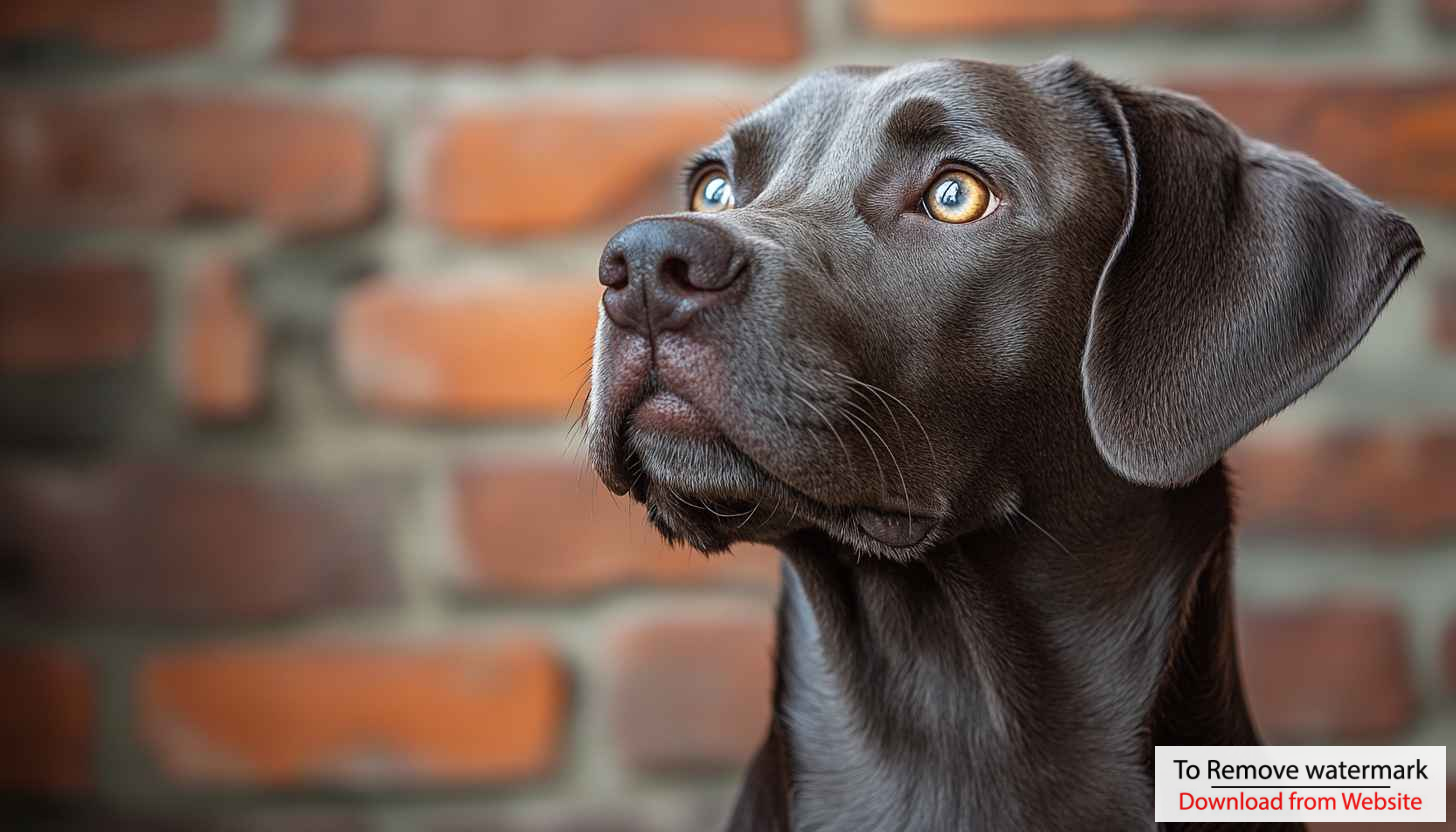 Brown Labrador Retriever Dog Portrait Free Mobile Wallpaper Background Brown Labrador Retriever Dog Portrait Free Mobile Wallpaper Background