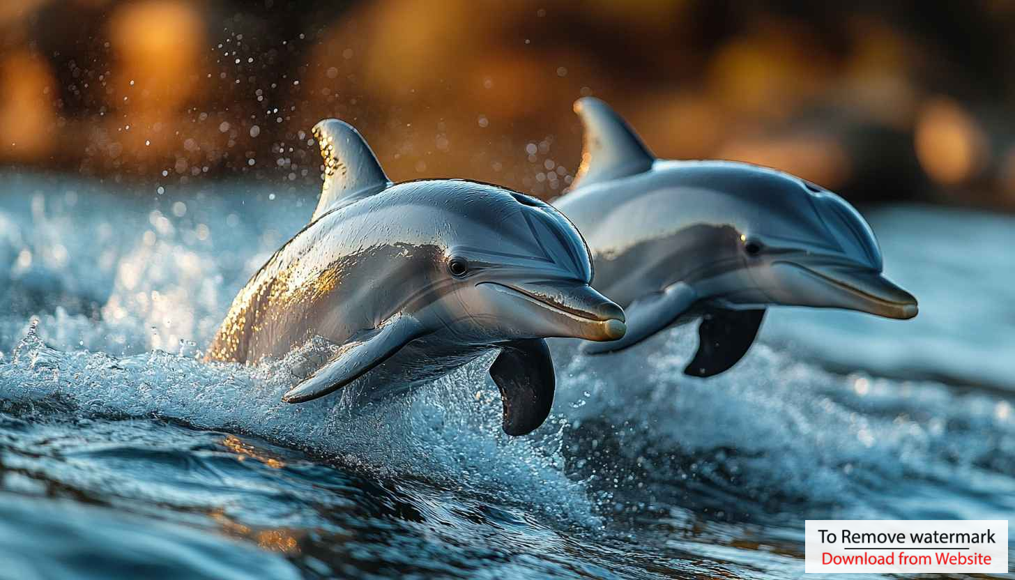 Leaping Dolphins Wallpaper: Ocean Life, Marine Mammals Desktop Background Leaping Dolphins Wallpaper: Ocean Life, Marine Mammals Desktop Background
