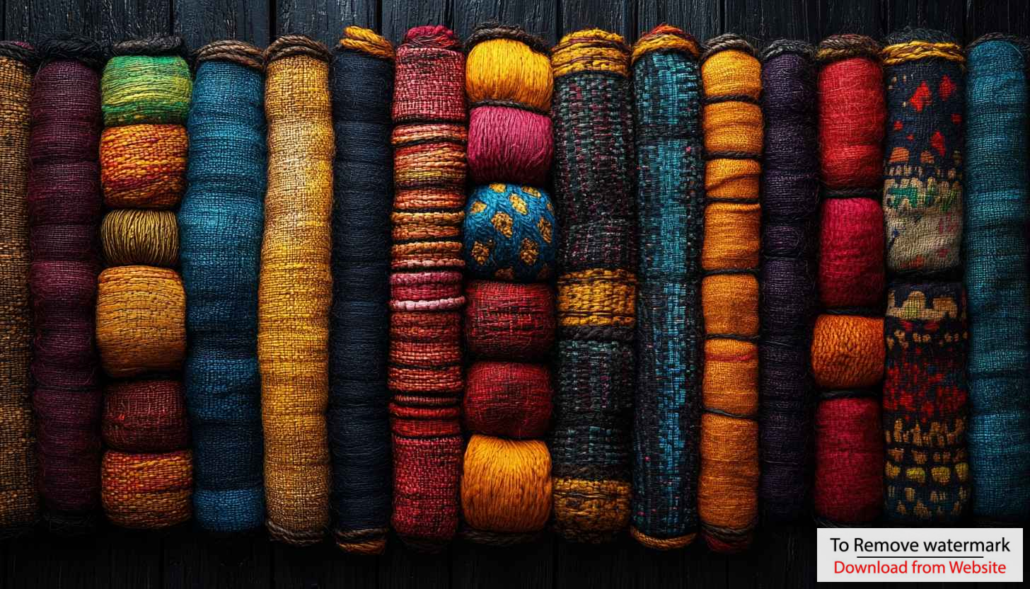 Colorful Wool Textile Rolls Texture Art Mobile Background Wallpaper Colorful Wool Textile Rolls Texture Art Mobile Background Wallpaper