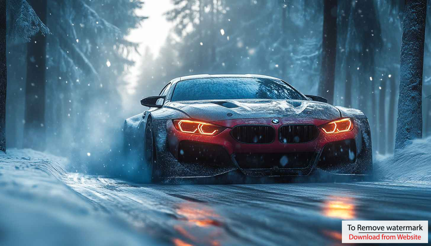 BMW Winter Drive Wallpaper: 4K Car Desktop Mobile Background BMW Winter Drive Wallpaper: 4K Car Desktop Mobile Background