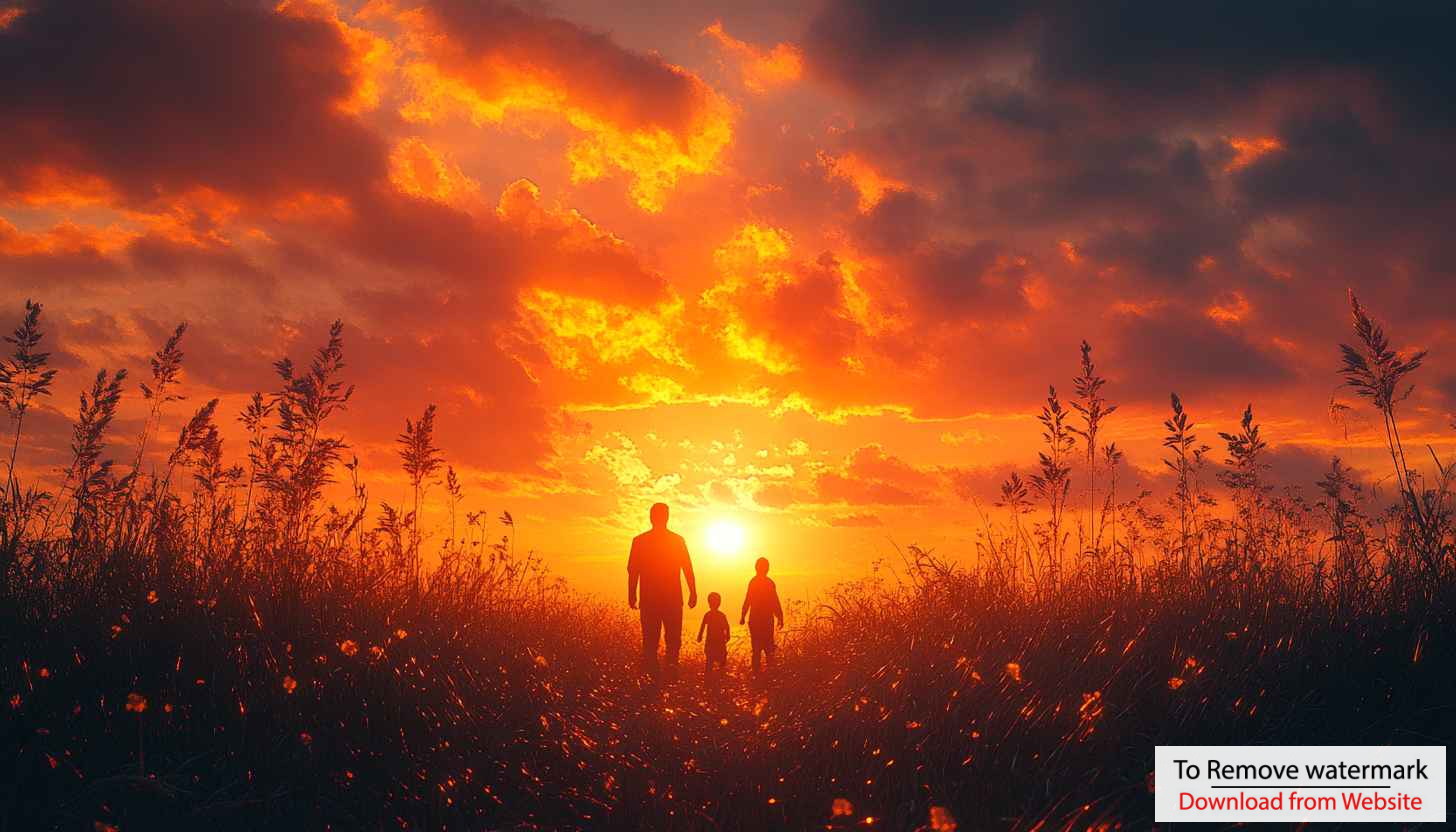 Silhouette Family Sunset Scenery 4K Desktop Background Mobile Wallpaper Silhouette Family Sunset Scenery 4K Desktop Background Mobile Wallpaper
