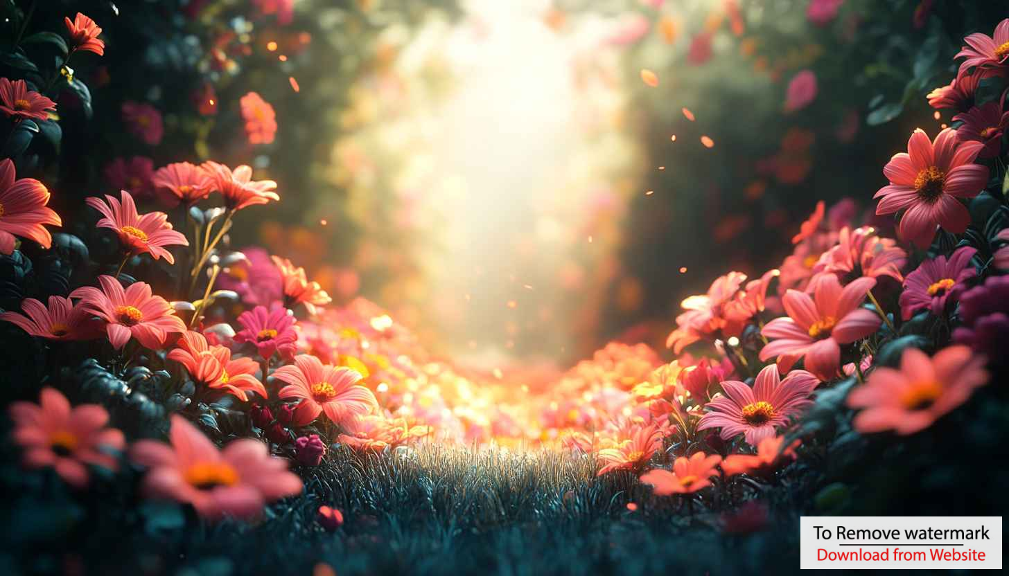 Floral Garden 4K Desktop Wallpaper: Free Spring Flower Background Floral Garden 4K Desktop Wallpaper: Free Spring Flower Background