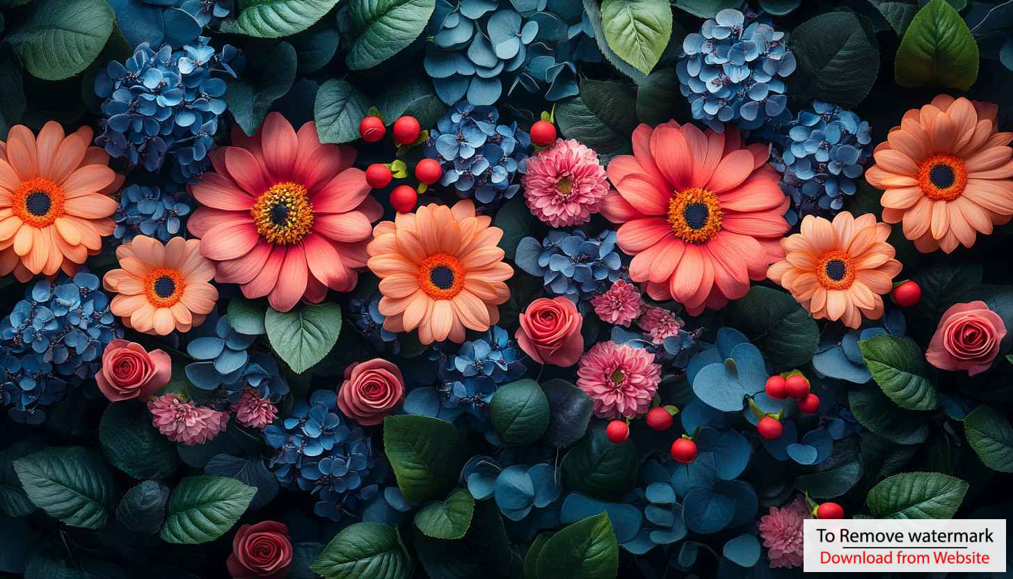 Floral Arrangement Desktop Wallpaper | Gerbera Roses Hydrangeas Flower Garden Floral Arrangement Desktop Wallpaper | Gerbera Roses Hydrangeas Flower Garden