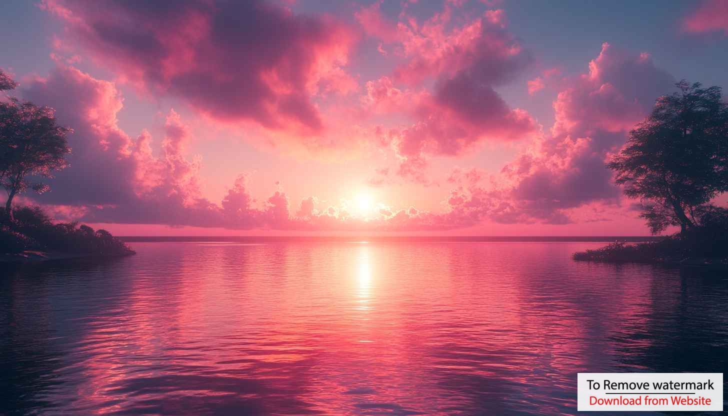 Pink Sunset River 4K Desktop Background - Free Mobile Wallpaper Pink Sunset River 4K Desktop Background - Free Mobile Wallpaper