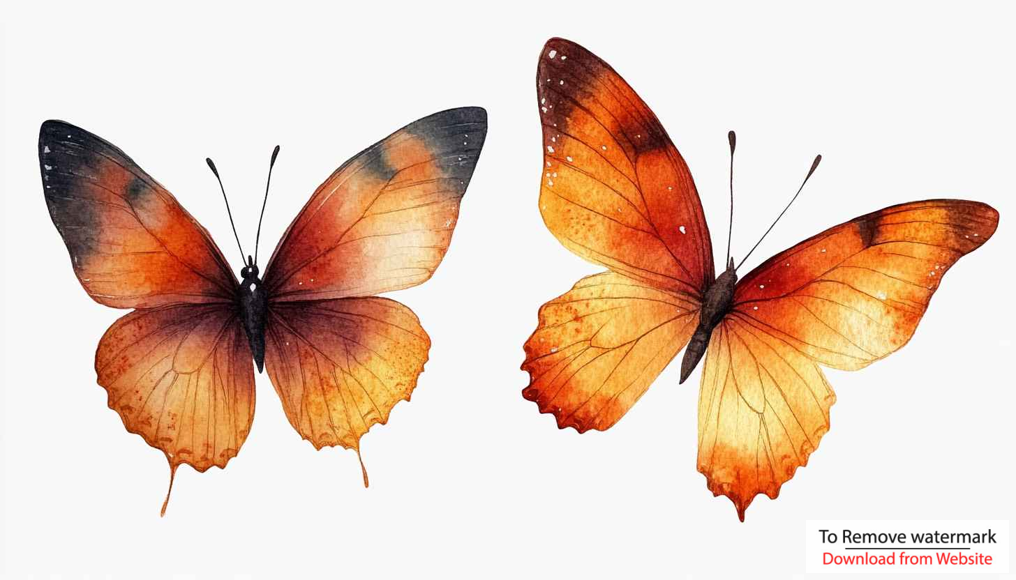 Orange Butterfly Illustration Art Mobile Wallpaper Free Desktop Background Orange Butterfly Illustration Art Mobile Wallpaper Free Desktop Background