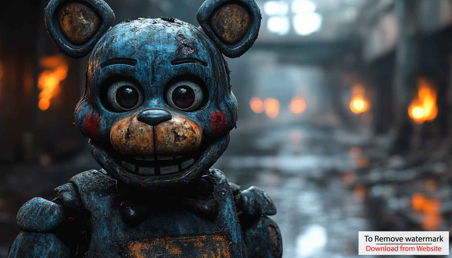 Scary Animatronic Bear Wallpaper 4K, Horror Game Backgrounds Scary Animatronic Bear Wallpaper 4K, Horror Game Backgrounds