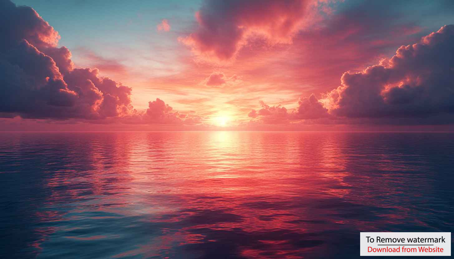Ocean Sunset Red Sky 4K Wallpaper Free Mobile Background Ocean Sunset Red Sky 4K Wallpaper Free Mobile Background
