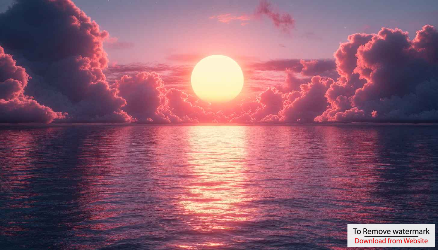 Pink Ocean Sunset Scenery 4K Desktop Mobile Wallpaper Pink Ocean Sunset Scenery 4K Desktop Mobile Wallpaper