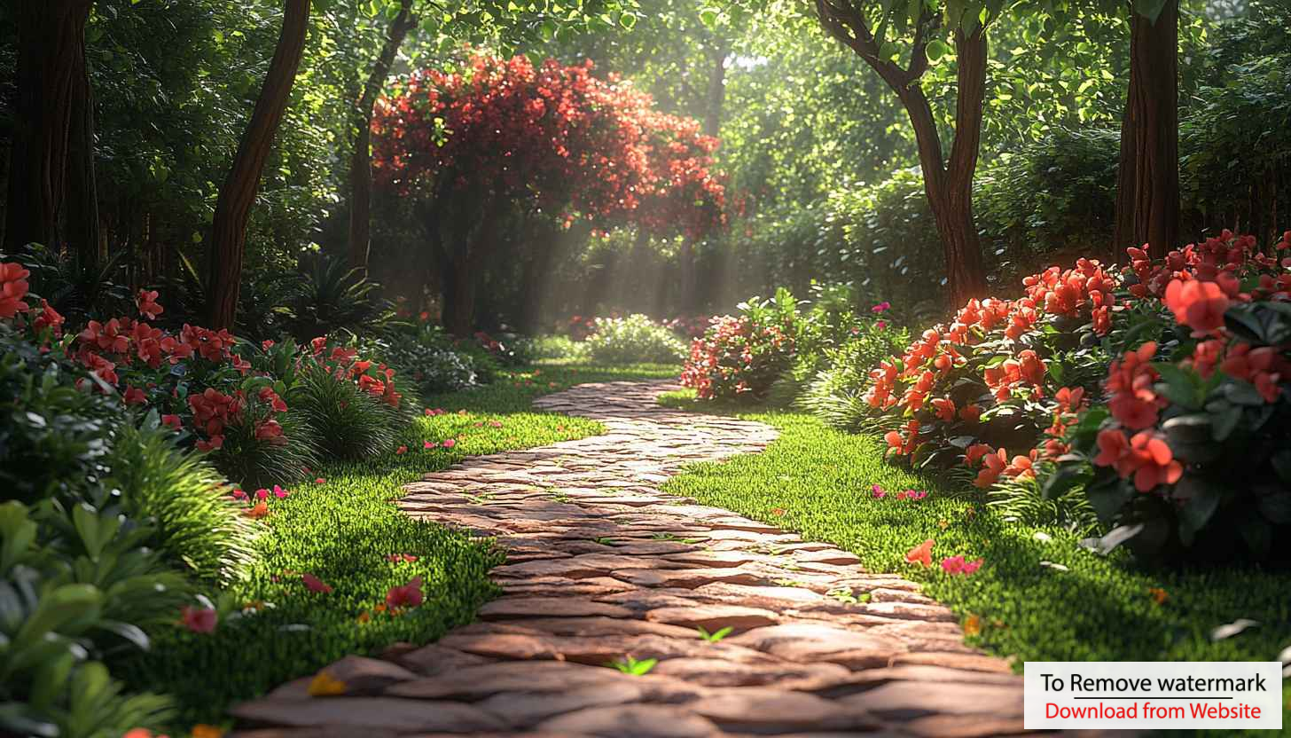 Enchanted Garden Path 4K Wallpaper for Desktop and Mobile Enchanted Garden Path 4K Wallpaper for Desktop and Mobile
