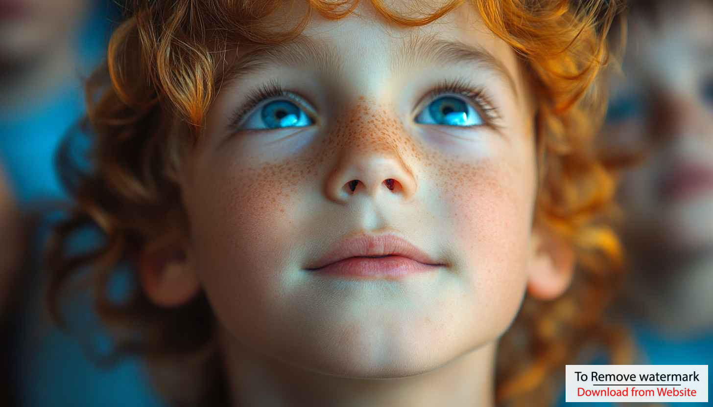Boy With Blue Eyes and Freckles Portrait Mobile Wallpaper Boy With Blue Eyes and Freckles Portrait Mobile Wallpaper