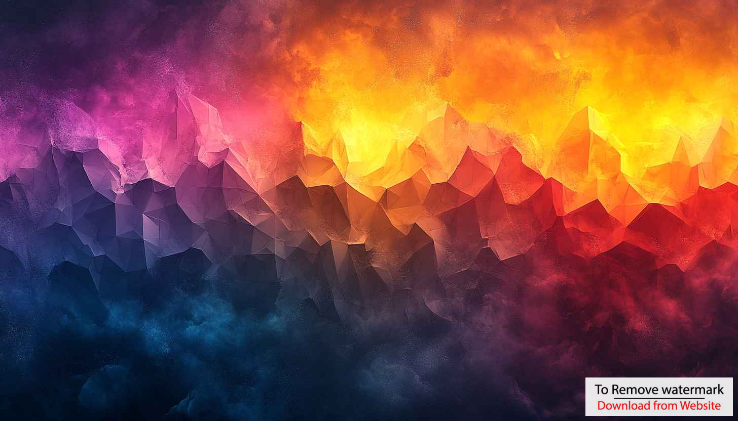 Colorful Abstract Mountains 4K Desktop Wallpaper, Mobile Background