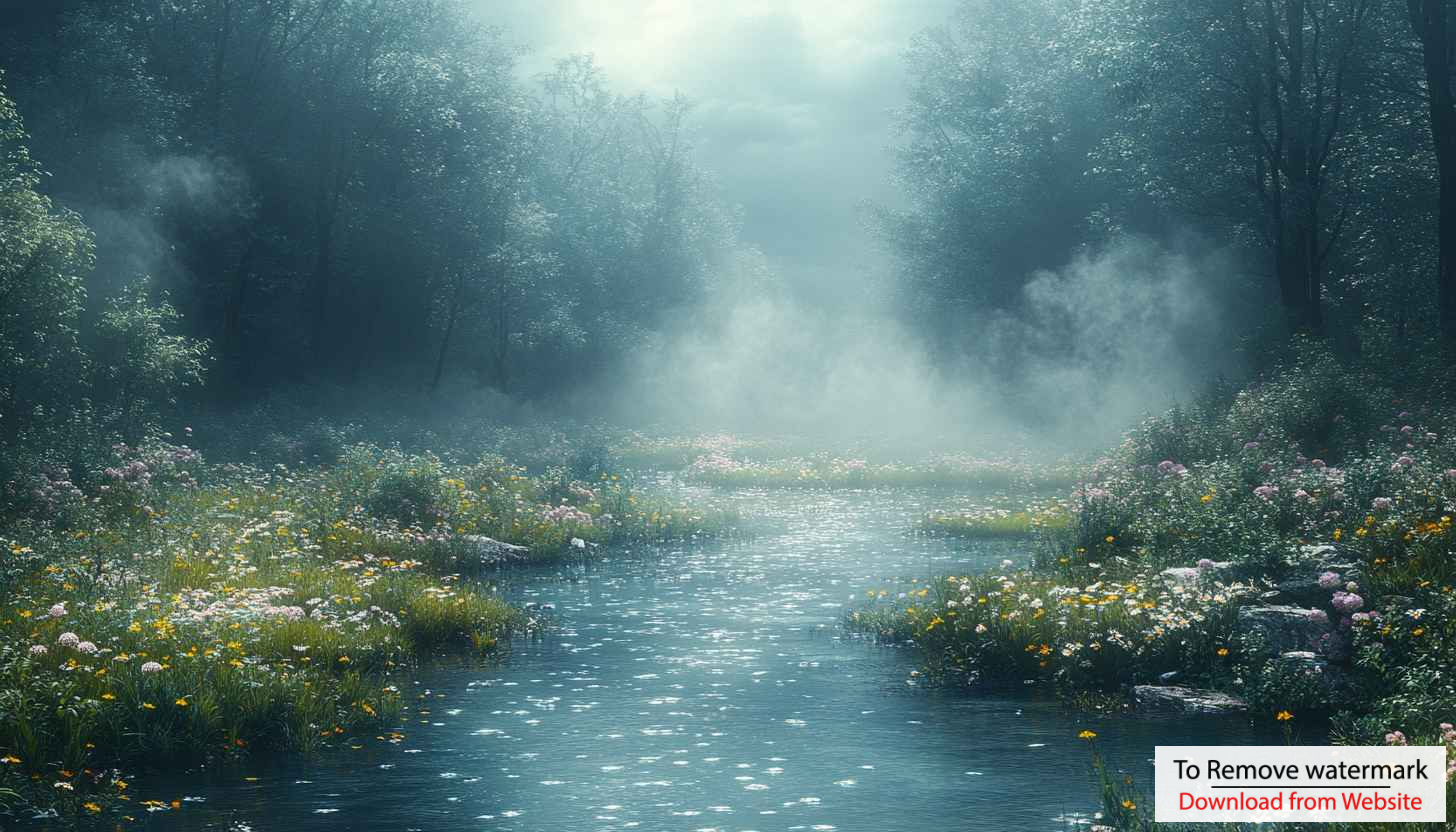 Misty River Forest 4K Desktop Background Serene Nature Wallpaper Misty River Forest 4K Desktop Background Serene Nature Wallpaper