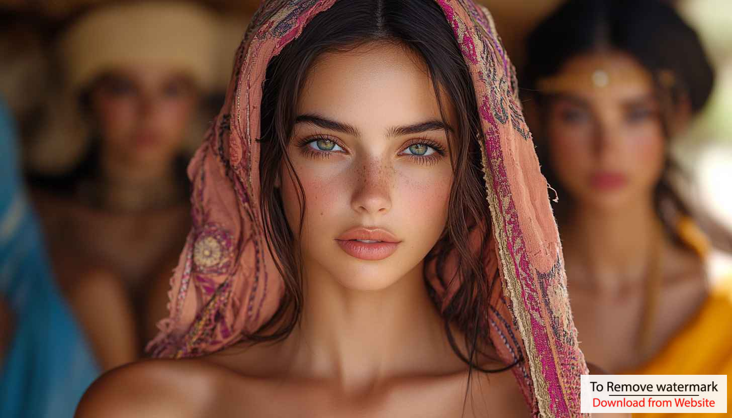 Attractive Brunette Woman Portrait Mobile Wallpaper, Desktop Background