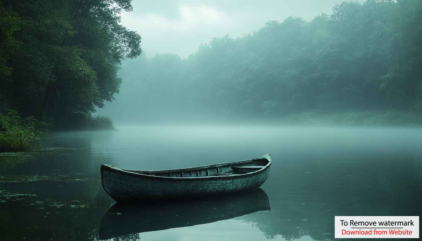 Misty Lake Canoe Wallpaper - Serene Desktop Background Free 4K Misty Lake Canoe Wallpaper - Serene Desktop Background Free 4K