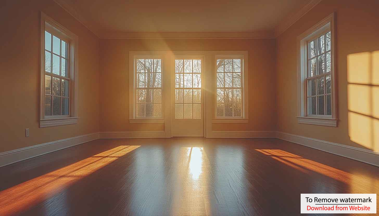 Sunlit Empty Room Windows 4K Desktop Background Interior Wallpaper Sunlit Empty Room Windows 4K Desktop Background Interior Wallpaper
