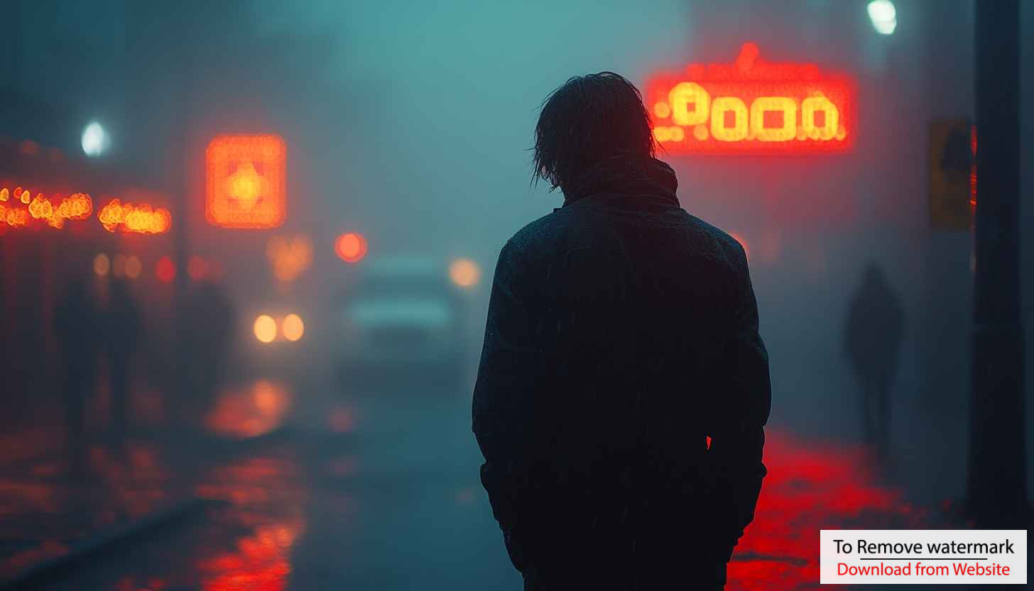 Misty City Street 4K Wallpaper - Moody Urban Mobile Background Misty City Street 4K Wallpaper - Moody Urban Mobile Background
