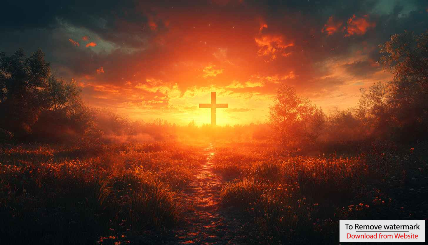 Religious Cross Sunset Wallpaper Background - Free Christian Desktop Image Religious Cross Sunset Wallpaper Background - Free Christian Desktop Image
