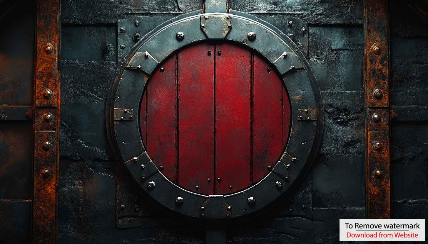 Steampunk Metal Door 4K Desktop Wallpaper, Industrial Design Background Steampunk Metal Door 4K Desktop Wallpaper, Industrial Design Background