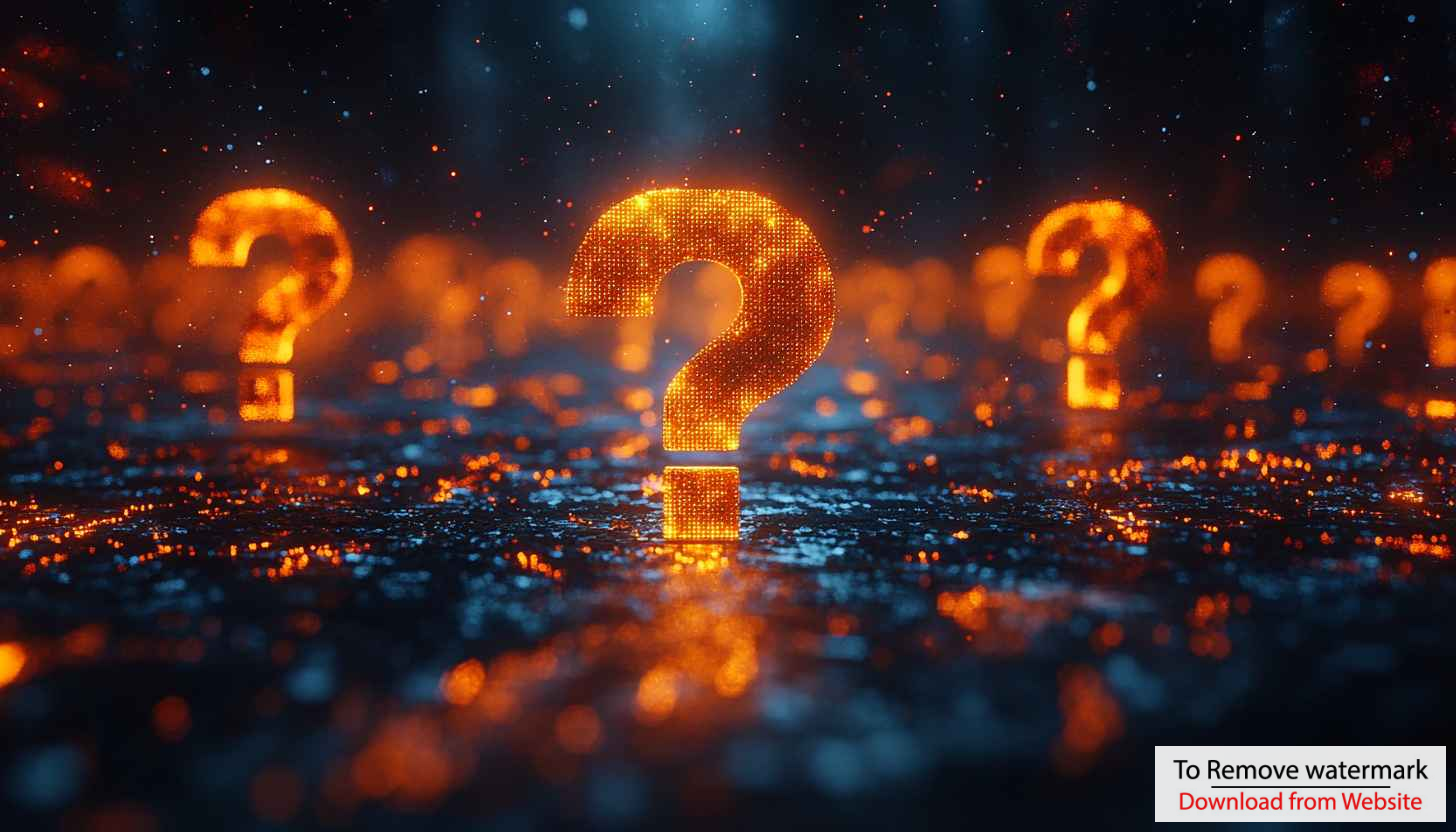 Orange Question Marks 4K Desktop Background | Mobile Mystery Wallpaper