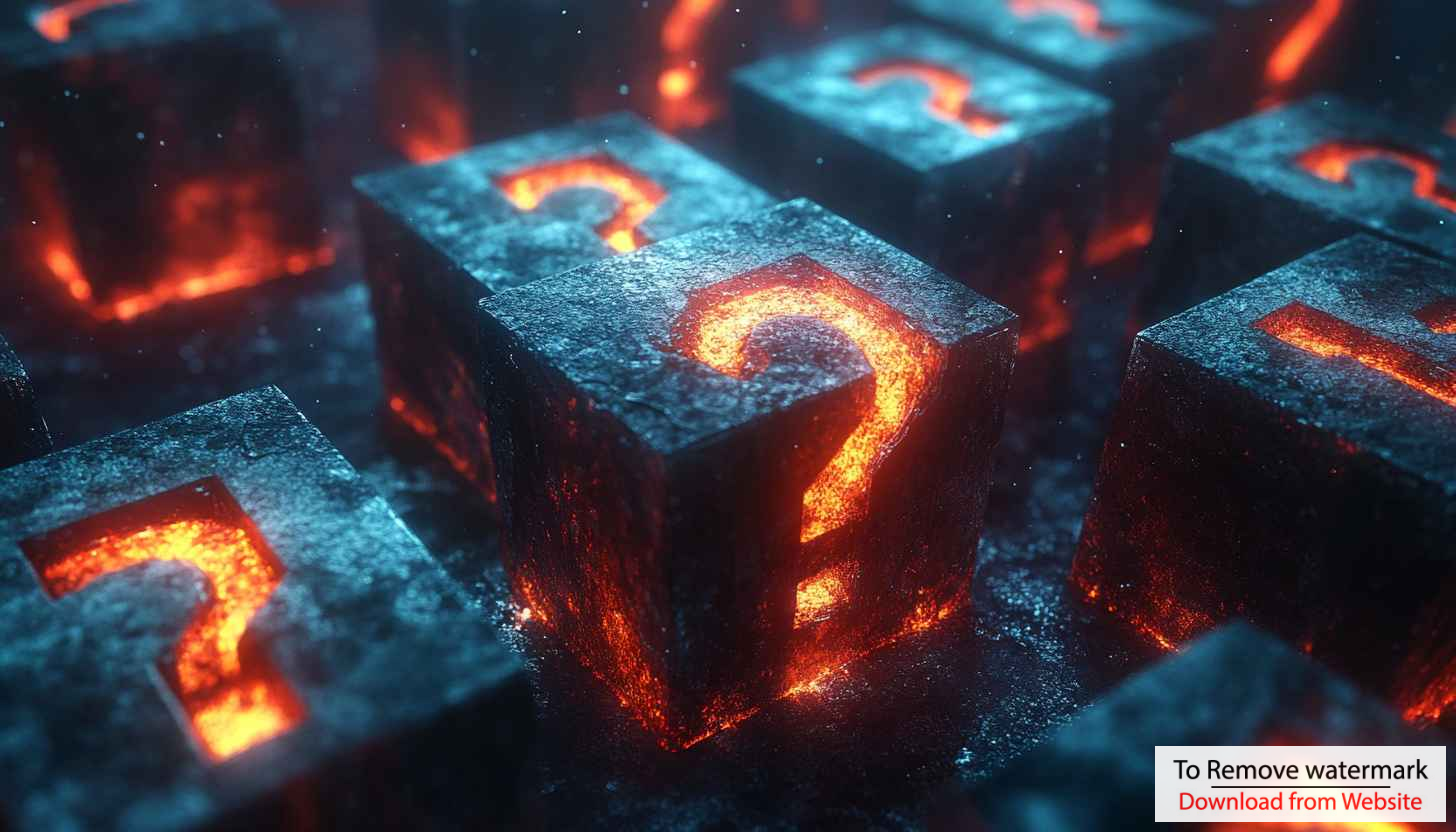 Burning Question Mark Cubes Free 4K Desktop Wallpaper Burning Question Mark Cubes Free 4K Desktop Wallpaper