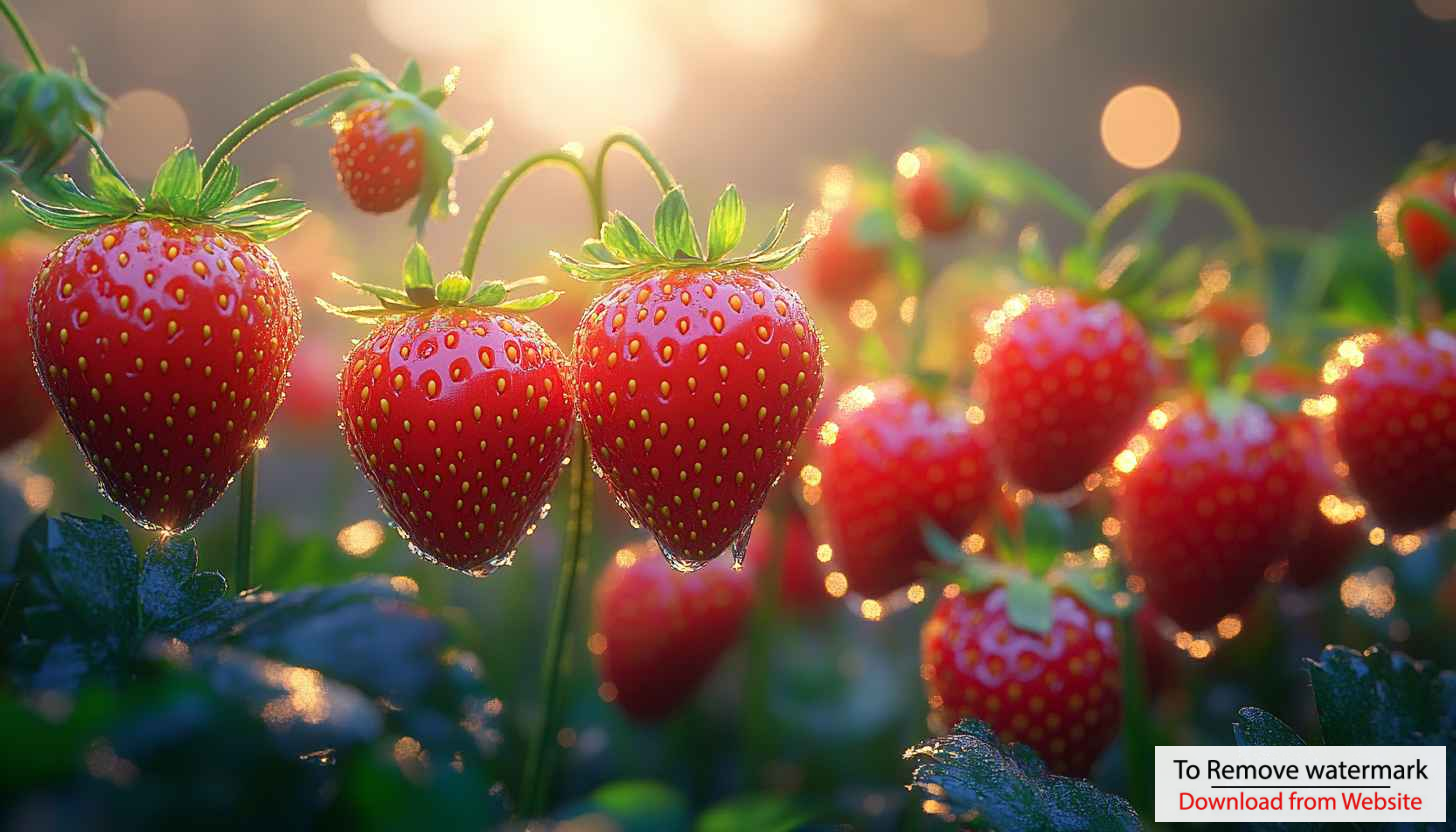 Fresh Strawberry Field 4K Wallpaper for Desktop and Mobile Use Fresh Strawberry Field 4K Wallpaper for Desktop and Mobile Use