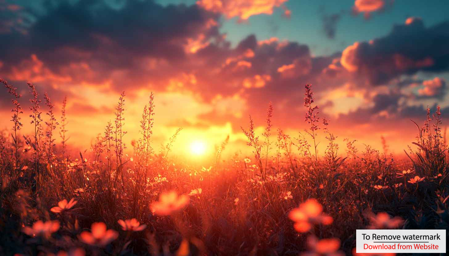 Golden Sunset Meadow Wallpaper, Scenic Field Background, Free Mobile Wallpaper Golden Sunset Meadow Wallpaper, Scenic Field Background, Free Mobile Wallpaper