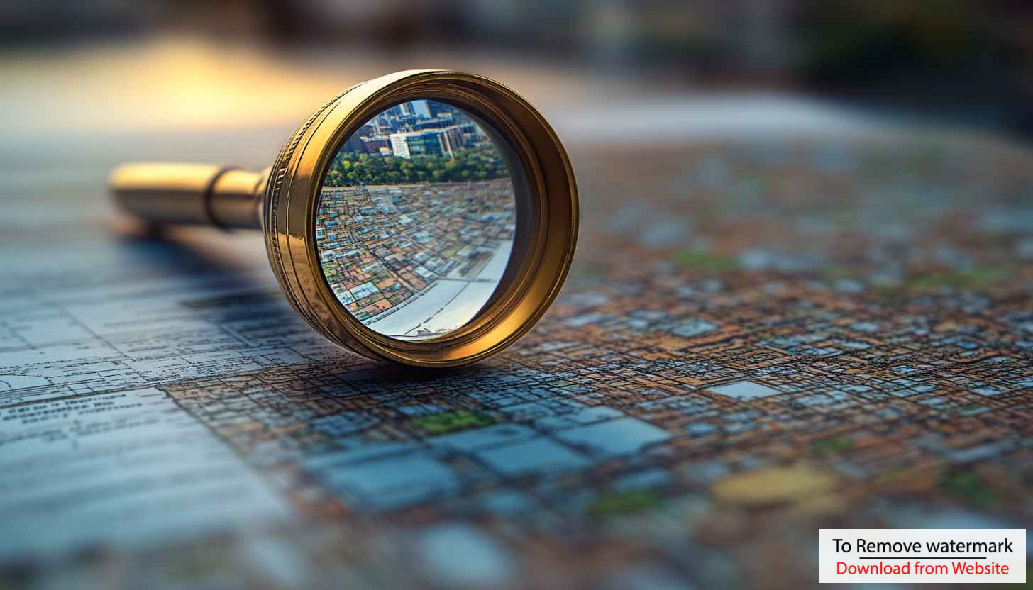 Detailed City Map with Magnifying Glass, Free Mobile Wallpaper Detailed City Map with Magnifying Glass, Free Mobile Wallpaper