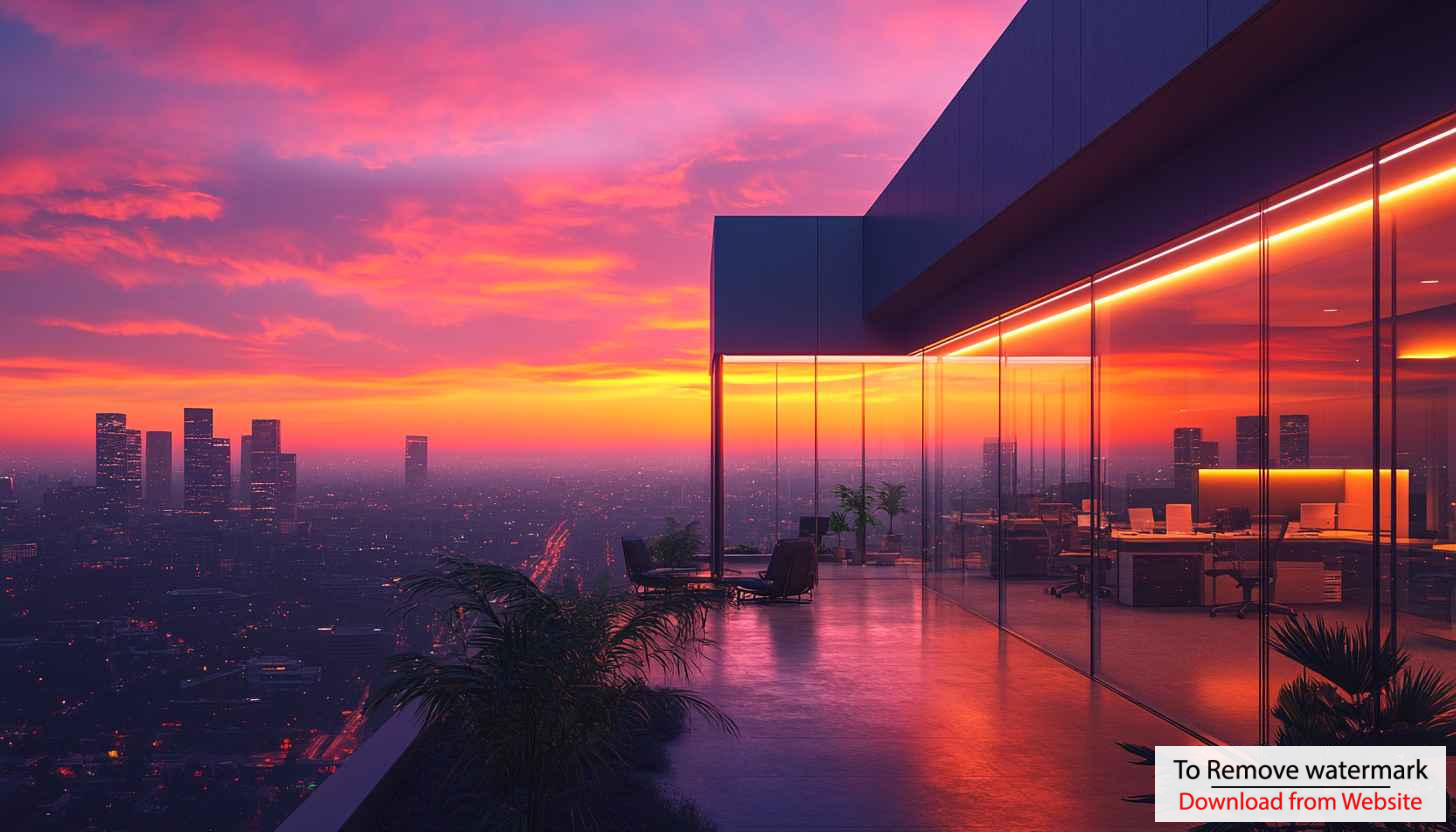 Sunset Cityscape 4K Desktop Background Office View Free Wallpaper Sunset Cityscape 4K Desktop Background Office View Free Wallpaper