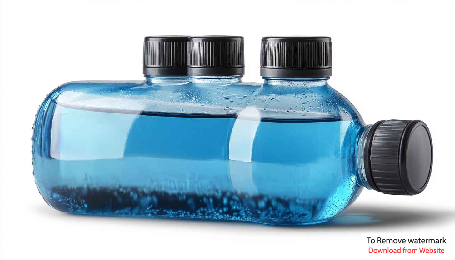 Aquamarine Mouthwash Bottles Still Life Mobile Wallpaper Background Aquamarine Mouthwash Bottles Still Life Mobile Wallpaper Background