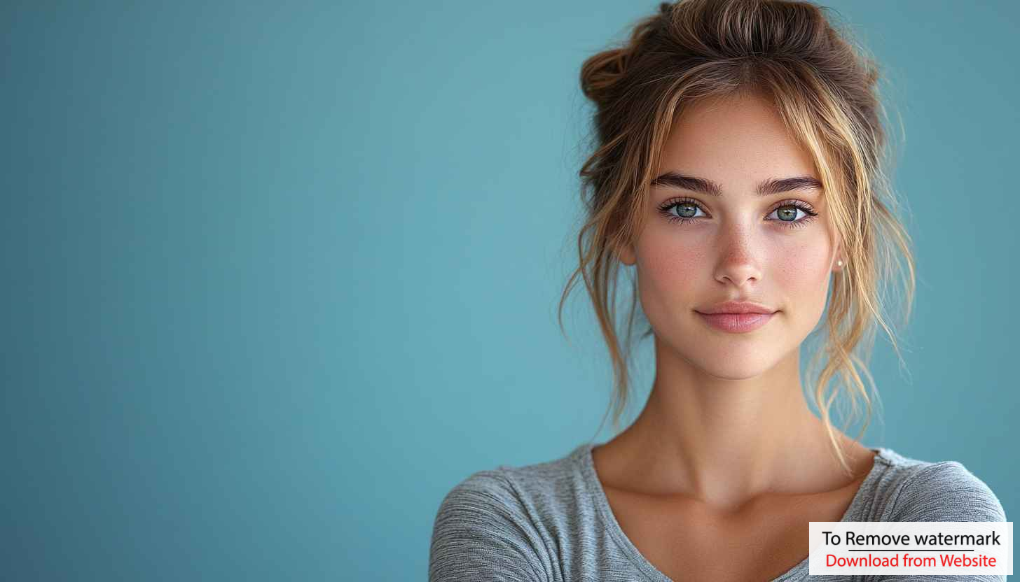 Beautiful Woman Portrait Mobile Wallpaper, Free Teal Background Image Beautiful Woman Portrait Mobile Wallpaper, Free Teal Background Image