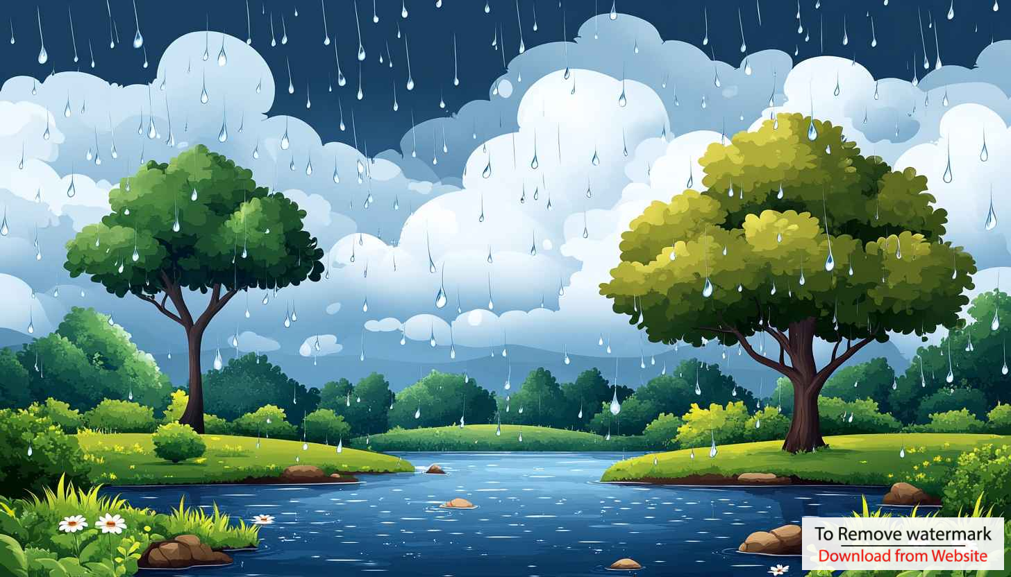 Rainy Lake Landscape Wallpaper for Desktop Background and Mobile Use Rainy Lake Landscape Wallpaper for Desktop Background and Mobile Use