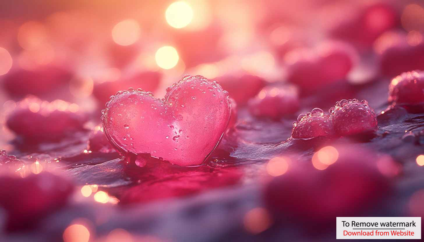 Pink Hearts Bokeh Background Love Theme Mobile Wallpaper Pink Hearts Bokeh Background Love Theme Mobile Wallpaper