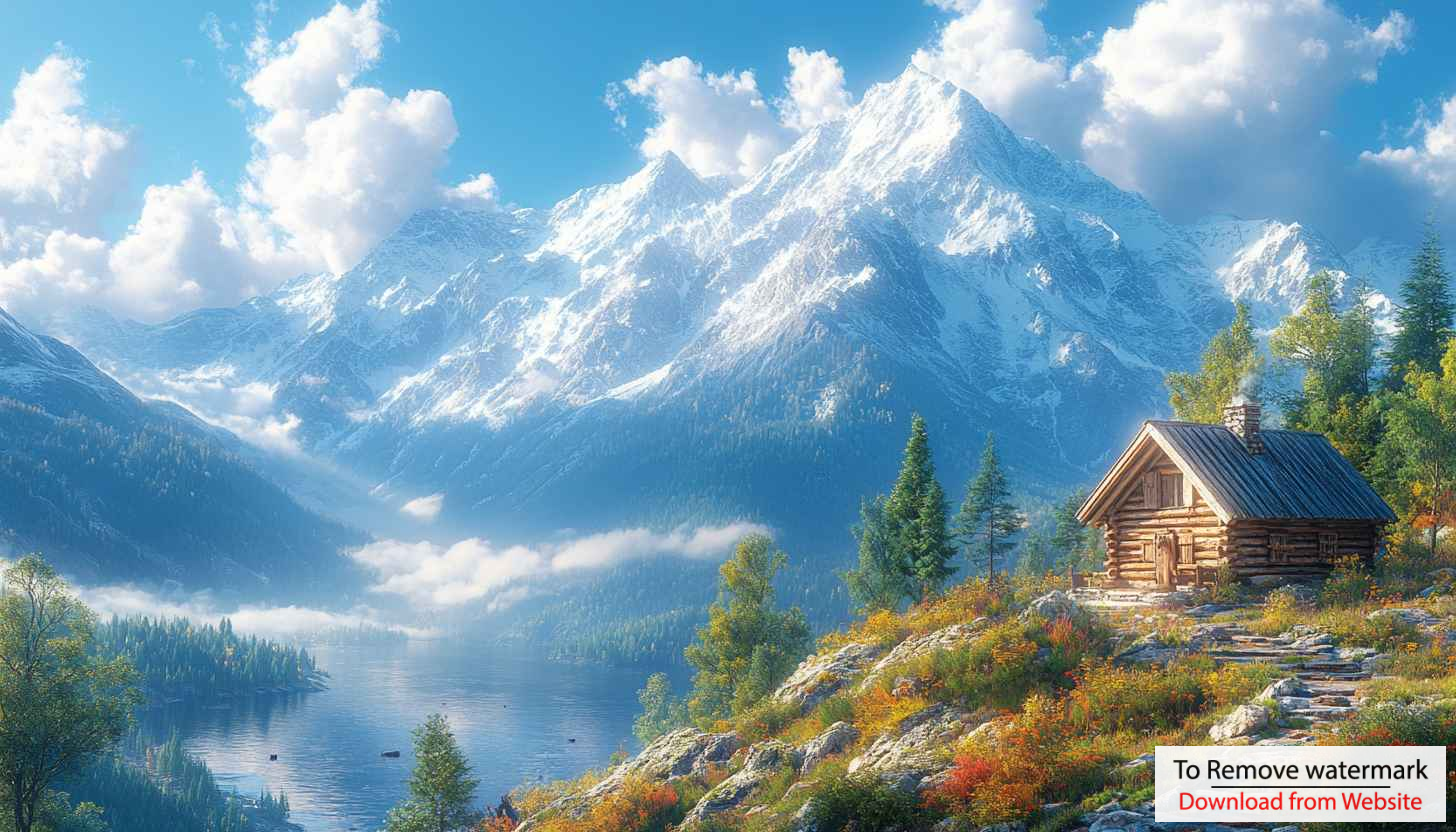 Cozy Cabin Mountain Lake 4K Desktop Background Nature Wallpaper Cozy Cabin Mountain Lake 4K Desktop Background Nature Wallpaper