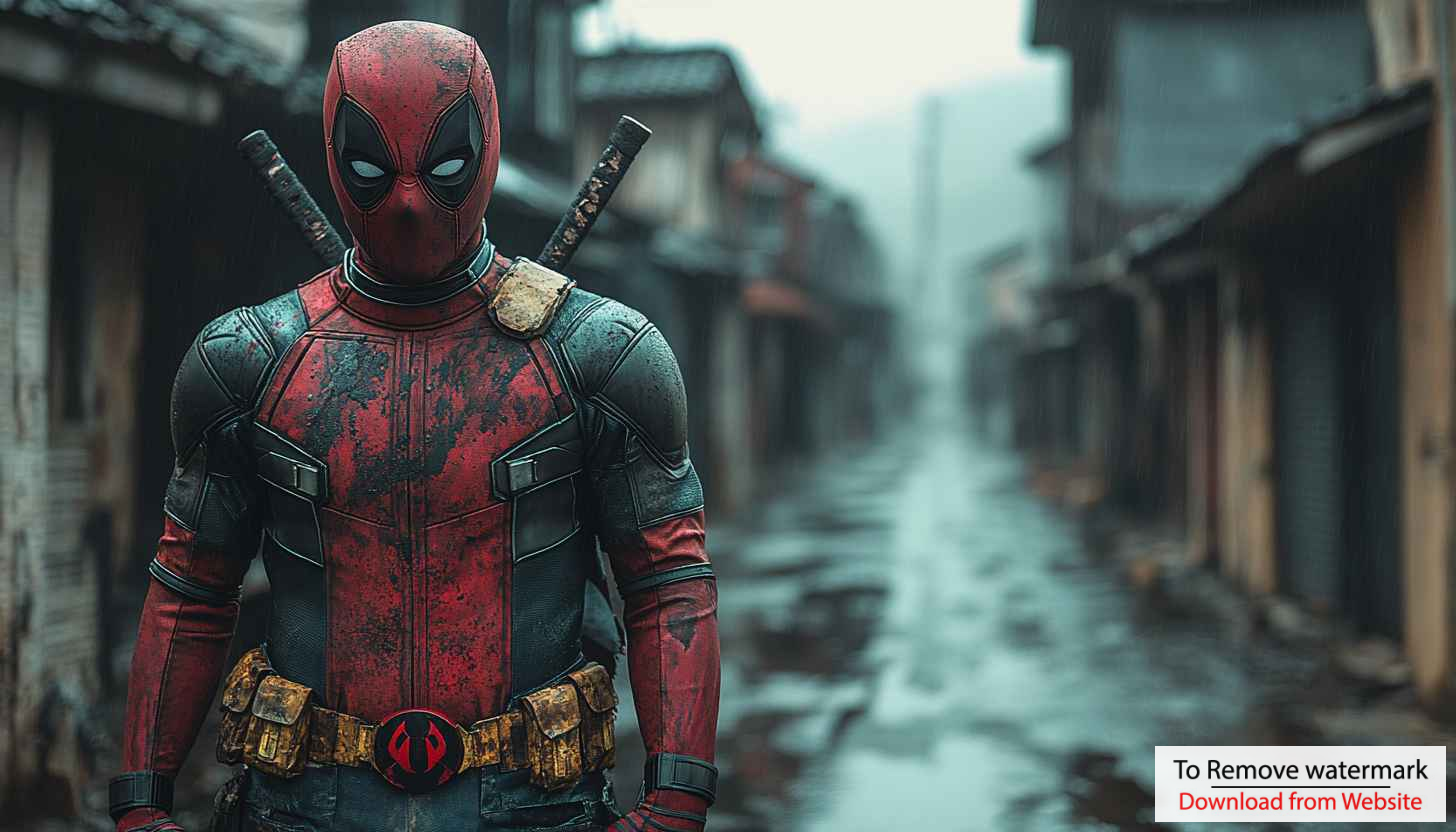 Deadpool Raining Street 4K Wallpaper, Free Superhero Mobile Background Deadpool Raining Street 4K Wallpaper, Free Superhero Mobile Background
