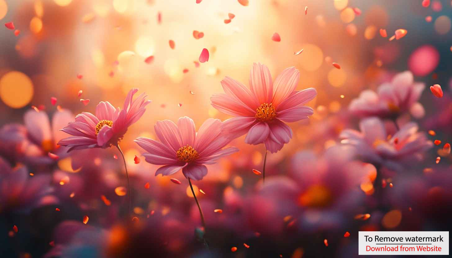 Pink Cosmos Flower Garden Aesthetic Wallpaper 4K Desktop Background Pink Cosmos Flower Garden Aesthetic Wallpaper 4K Desktop Background