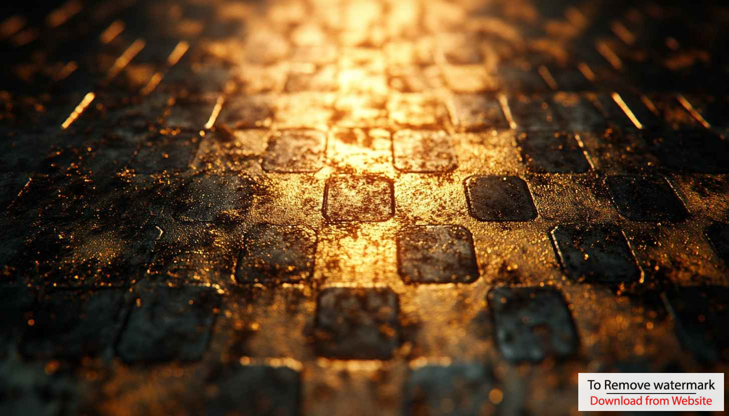 High Resolution Gold Tiled Floor Texture 4K Desktop Wallpaper