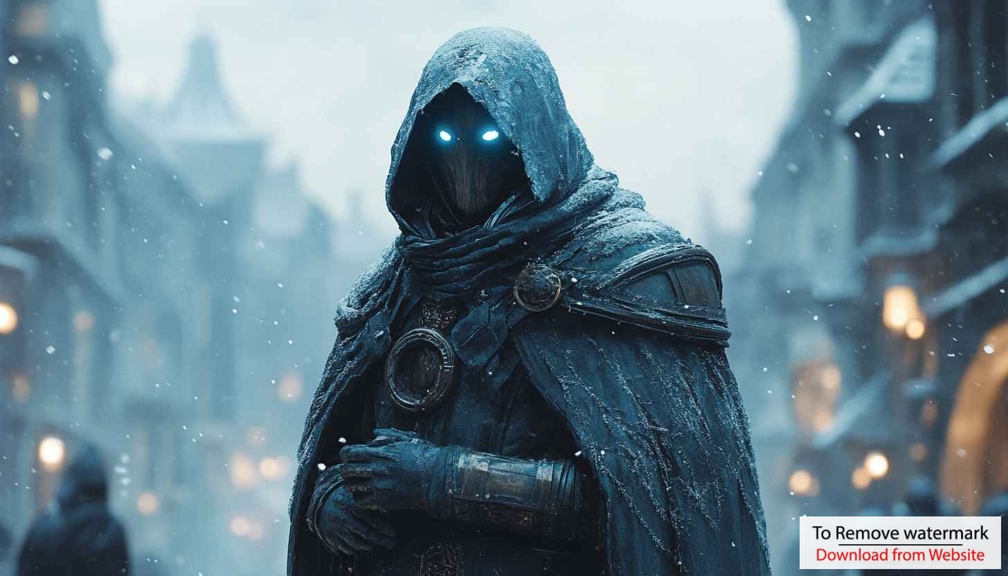 Winter Assassin Glowing Eyes 4K Desktop Wallpaper Mobile Background Winter Assassin Glowing Eyes 4K Desktop Wallpaper Mobile Background