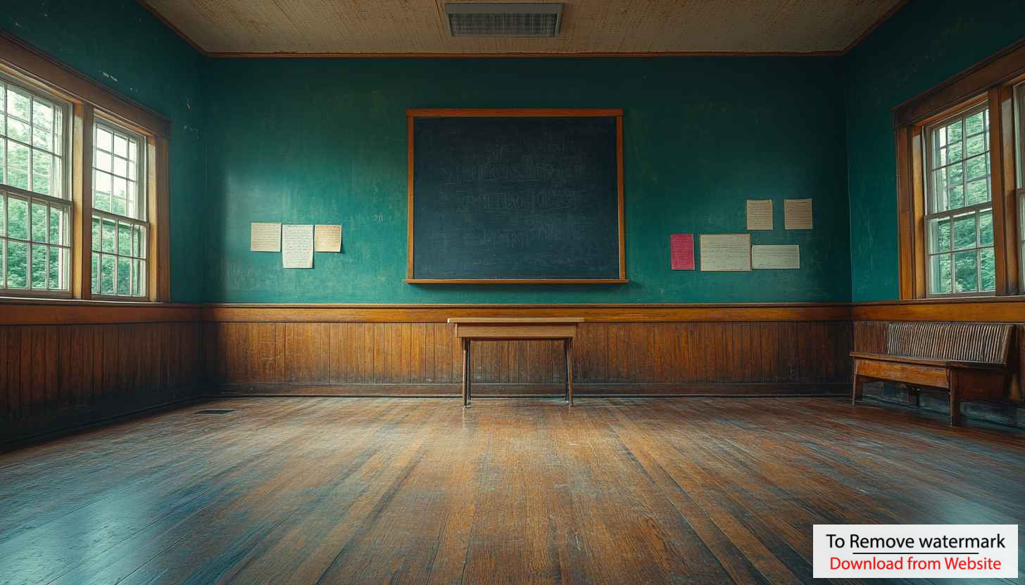Free Empty Classroom Background, Vintage Schoolhouse Wallpaper, 4K Desktop