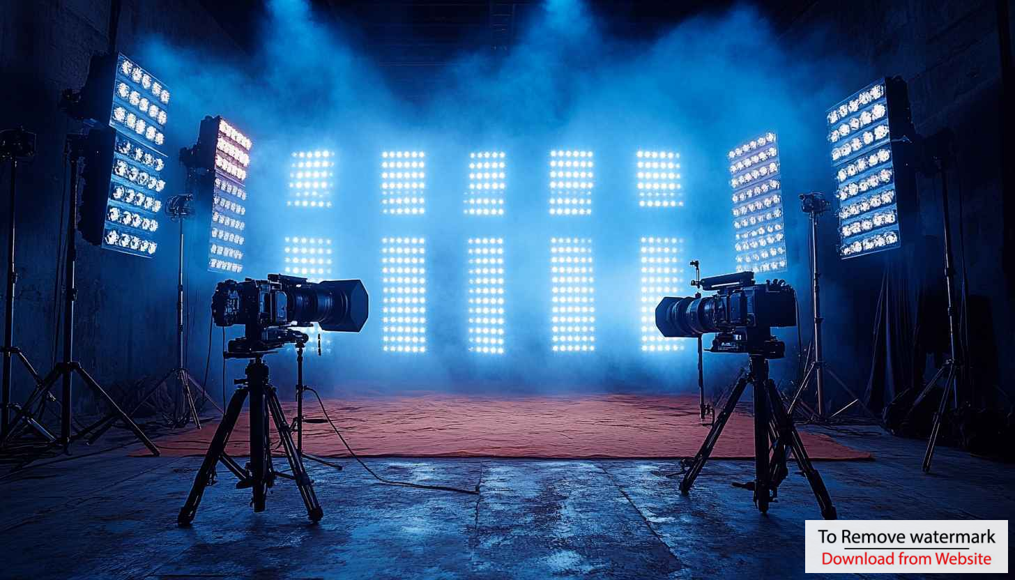 Professional Film Studio Setup 4K Wallpaper, Recording Setup Backgrounds