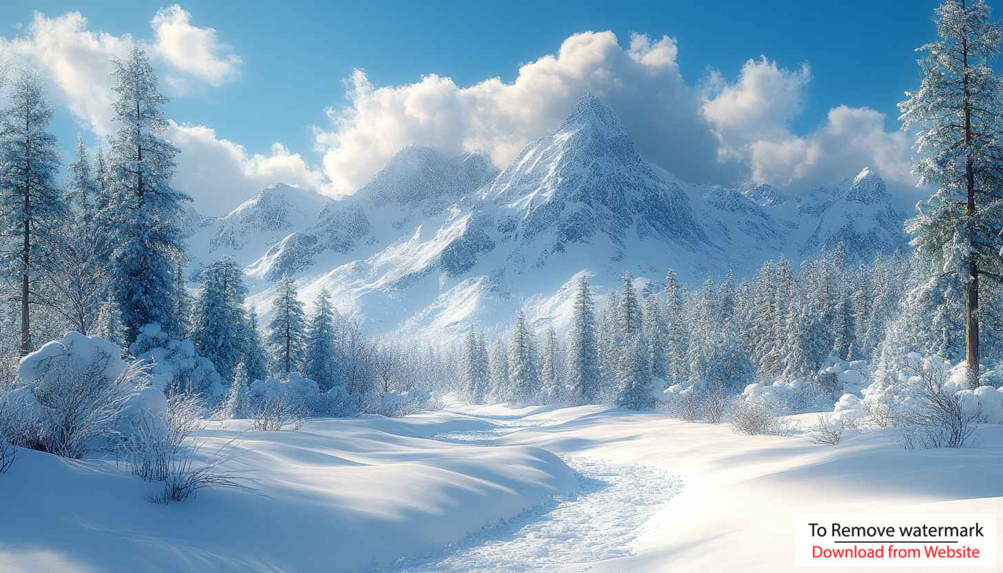 Winter Wonderland Wallpaper: Snowy Mountains, Frozen Forest, 4K Desktop Background Winter Wonderland Wallpaper: Snowy Mountains, Frozen Forest, 4K Desktop Background