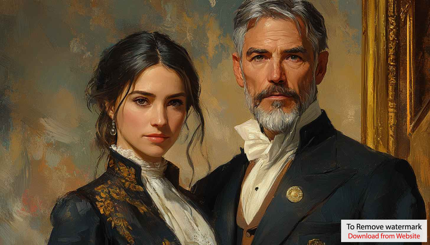 Elegant Portrait Couple Wallpaper Art Fine Art 4K Background Elegant Portrait Couple Wallpaper Art Fine Art 4K Background