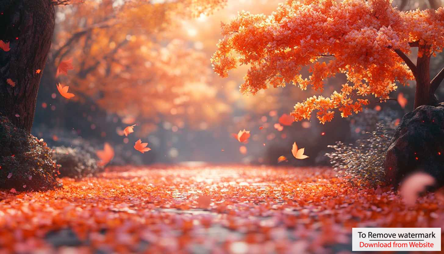 Autumn Orange Leaves Falling 4K Desktop Background Mobile Wallpaper Autumn Orange Leaves Falling 4K Desktop Background Mobile Wallpaper