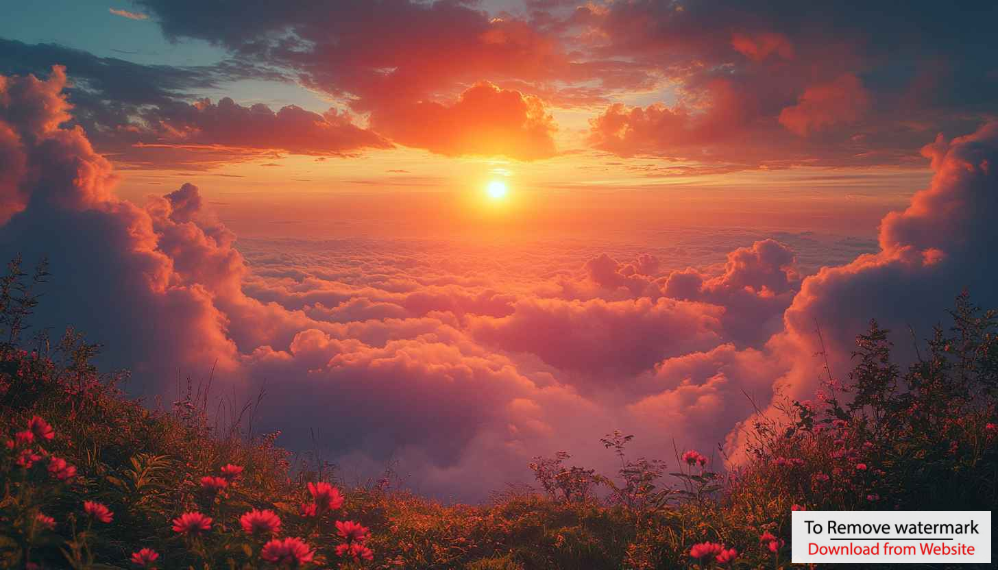 Orange Sunset Above Clouds Scenery Mobile Wallpaper Background Free Orange Sunset Above Clouds Scenery Mobile Wallpaper Background Free