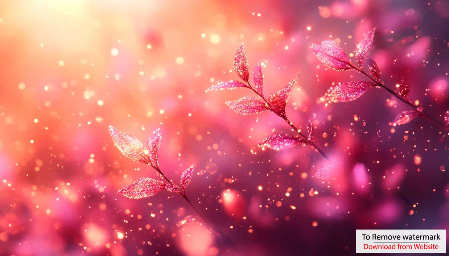 Pink Glitter Leaves Mobile Wallpaper, Free Desktop Background Sparkles Pink Glitter Leaves Mobile Wallpaper, Free Desktop Background Sparkles