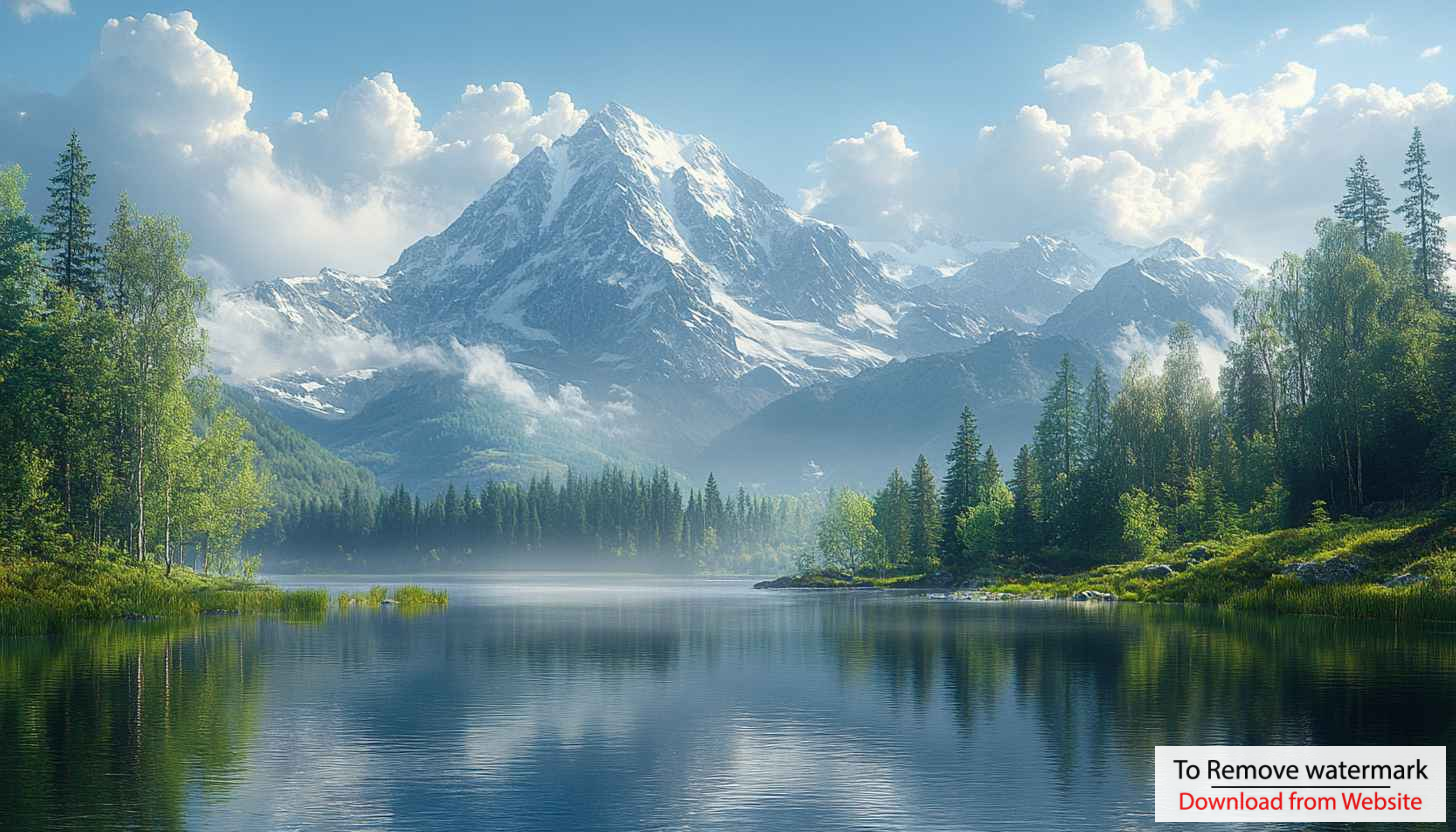 Majestic Snow Mountains Lake Reflection Scenery 4K Desktop Wallpaper Majestic Snow Mountains Lake Reflection Scenery 4K Desktop Wallpaper