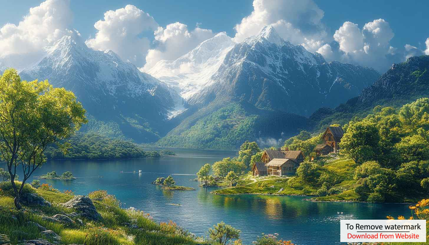Mountain Lake Landscape 4K Desktop Wallpaper, Free Nature Backgrounds Mountain Lake Landscape 4K Desktop Wallpaper, Free Nature Backgrounds